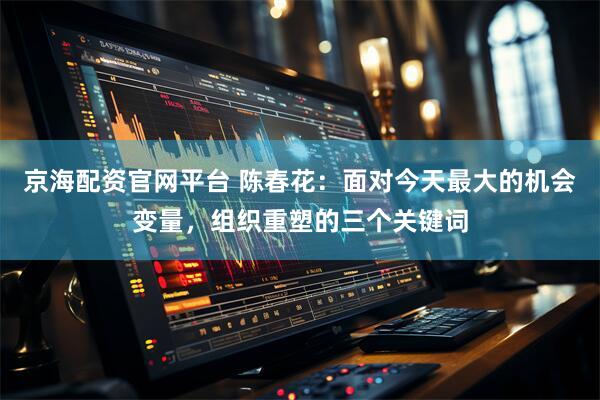 京海配资官网平台 陈春花：面对今天最大的机会变量，组织重塑的三个关键词